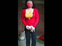 oriental lady flashing public shelady